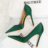 Shoes Serpentine Woman Pumps Metal Stiletto High Heels 2022 New Designer Women Heels Sexy Party Shoes Lady Plus Size
