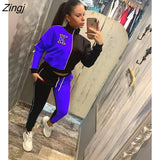 Two Piece Set Women Tracksuit Autumn Fashion Clothes Zip Up Long Sleeve Tops Jacket and Pants Suit Casual Women's Sets