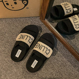 Casual Word Lazy Slippers Women 2025 New Fashion Thick-Soled Magic Stick Sandals Wearing High-End