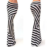 Spring Summer A-Line Elastic High-waist Long Pencil Skirt for Women 2023 Printed Maxi Skirt Faldas Largas Mujer Para