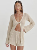 Beach Shirt Sexy Bikini Swimsuit Vacation Two-Piece Set