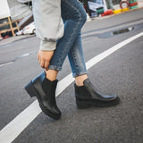 New Short Boots Low-Heeled Martin Boots Women's Boots Autumn Winter New Fashion Small Leather Shoes Round Head Women's