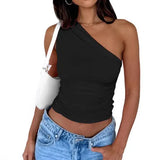 Summer New Waist Thin Solid Color Long Sleeve