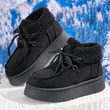 Bottom Snow Boots 2025 New Women's Winter Plus Thick Cotton Shoes Lamb Hair Warm Short Anti-Slip Cotton