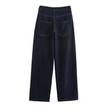 Women's INS Explosion Casual Sleeveless Cowboy Backs Trousers
