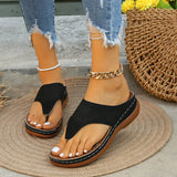 Summer Large-Size Jacket Toes Wearing Beach Sandals Flat Bottom And Slippers