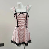Princess Style Sexy With Chest Cushion Pajamas Sweet Lace Lace Slings Home Dress