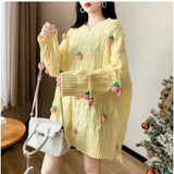 Strawberry Tassel Sweater- Outfit