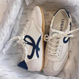 Gan Women Aggan Shoes 2025 New Small White Shoes Niche Flat Bottom Leisure Breathable Tide Brand