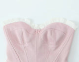 New Sexy Sweet Thoracic Fish Bone Repair Small Top Dress French