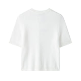 And Winter New Bow Buckle Buckle Short-Sleeved Knit Coat