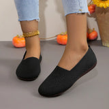 One-Foot Pedal Shallow Mouth Single Shoes Women Wide Head Large Breathable Lazy Happy