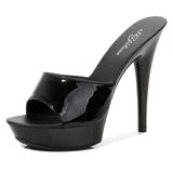 Zingj A Word With Slippers Female 2023 New Summer Fashion 13CM Joker Web Celebrity Sexy High Heels Fine