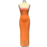 Women's Summer New Mid-Length Dress Lace Lace Wrapping Skirt Dress Sexy Dress