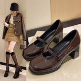Small Leather Shoes Women 2025 New Autumn Retro British Style Lefford Shoes Jk Shoes Mary Jane Single