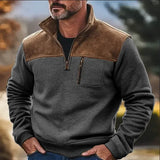 Version Of 2025 Men's Casual Coat Autumn And Winter Grip Velvet Knitwear Station Head-On Zipper