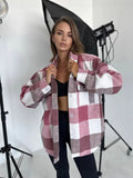 New Casual Long-Sleeved Open Shirt Plaid Shirt For