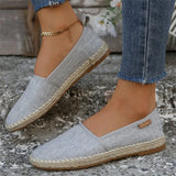Shoes Women 2025 Autumn New Round Head Cover Comfortable Flat Bottom Large-Size Pedal Bean
