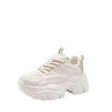 Dad Shoes Women 2025 Summer Fashion Round Head Thick Bottom Low Help Wheat Spike Sneakers Korean Version Of Casual