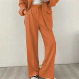 Zingj And Autumn New Blazer Female British Wind Casual Versatile Blue Small Medium Long Suit