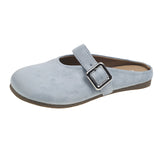 Jane's First Half Slippers Women Wear Half-Dragging 2025 Color Soft Flat Soles Pedaling Muller Shoes