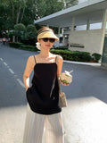 Xixi 2025 Spring And Summer New Slim Temperament Designed Solid Color Slender Suspension Slings Small Vests Women's