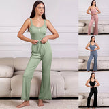 Pajamas Female Lace Lace Sling Trousers Sexy Royal Elder Sister Lady Home Clothes Two