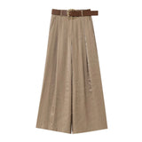 New Fashion 100 With Belt Silk Silk Sleet Straight