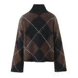 New Fashion Temperament Female High-Necked Loose Knitted Sweater