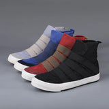 Men's Shoes 15A01 New Men's Shoes Korean Version Of High-Top Shoes One-Legged Canvas Shoes Men's Casual Shoes