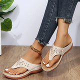Summer New Size 43 Hollow Water Drill Pine Cake Bottom Toe Wearing Beach Cool