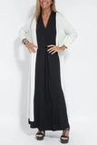 New Solid Color Jacket V-Neck Dress Cardigan Jacket Suit For