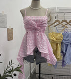 Irregular Skirt Sling Sling Sling Vest Bohemian Holiday Hottie Sleeveless Top