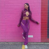 Fashion High Waist Straight Ankle Tied Slim