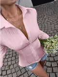 Button Cuffs With Long-Sleeved Lace-Up