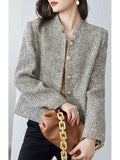 Small Fragrant Coat Women's Autumn Women's Coarse Flowers, The Short 2025 Autumn Dress Women's Fashion