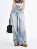 Zingj New Spring 2024 Model Is Loose, Thin, High Waist And Light Straight