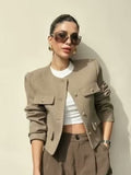 And Winter New Women's Small Fragrant Fashion Button Dress Short Suit Jacket