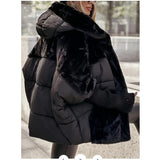 Hot Autumn And Winter Women's Loose New Splicing Cotton