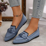 Pointed Large-Size Flying Flat Sole Single Shoes Women's Bow Breathable Sleeve Lazy Working
