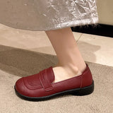 Soles Of Comfortable Women's Shoes Middle-Aged Mother Single Shoes Spring And Autumn Soft Leather Anti-Slip Flat Soles Of The Elderly Leather