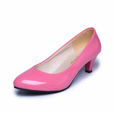 New Spring And Autumn Women's OL Professional Single Shoes Leather Shoes Round Head Low Fashion Women's Shoes