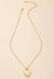 Heart-shaped Pendant Necklace- Outfit