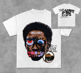 Street Fflirtion Cranium Brand New Printed T-Shirt Gothic High Street T-Shirt Round