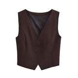 New Side Fork Vest 2010702 Belt 100 Folded Trousers