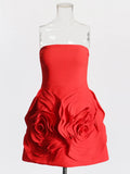 2025 Summer New Fashion Geek Flower Bra Splicing Body Dress Short Dress Thin High-End Dress