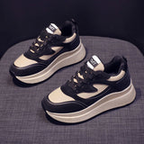Forrest Shoes Women In The Spring And Autumn Of 2025 New Thick Bottomed Black Old Shoes Casual