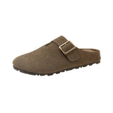 One Foot Pedaled Birken Shoes Women's Summer Wear 2025 New Bag Head Half-Thick Base Soft Bottom Comfortable Cool Drag