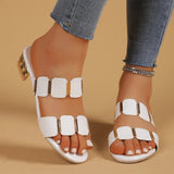 Women Wear 2025 New Fairy Wind And Fashion Large-Size Cool Slippers High Heels Women's Shoes In The