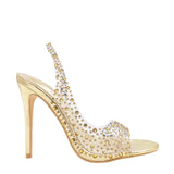 Transparent PVC Fabric Fish Mouth Fashion Sandals Women's Water Drill Tip Sexy Fine And Cool